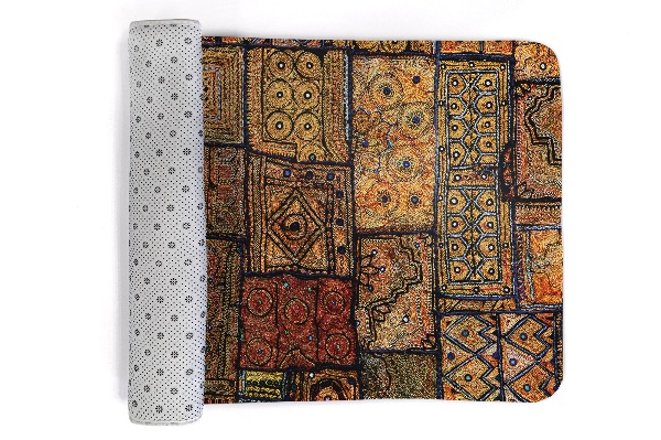 Alfombra Tela con bordados