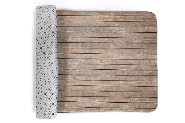 Alfombra Motivo de tablones de madera