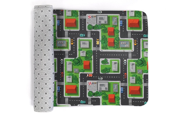 Alfombra infantil Ciudad con carreteras y calles