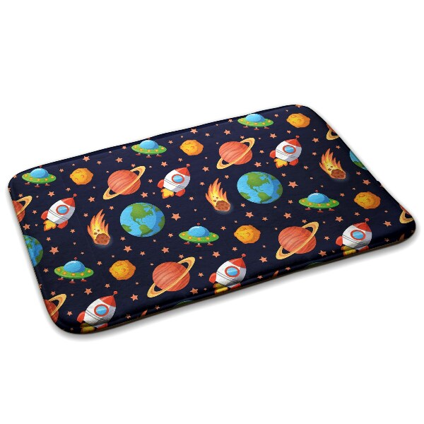 Alfombra infantil Planetas, cohetes y espacio