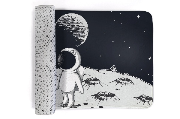 Alfombra infantil Astronauta en la luna