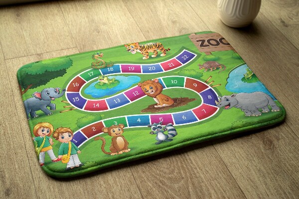 Alfombra infantil Juego de mesa zoo