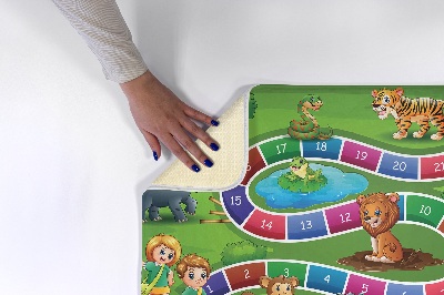 Alfombra infantil Juego de mesa zoo