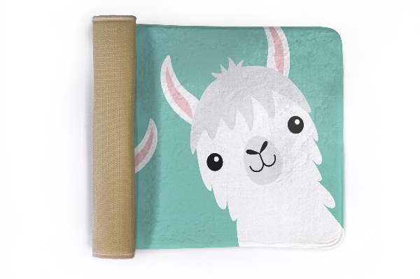 Alfombra infantil Dos simpáticas llamas