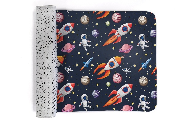 Alfombra infantil Cohetes planetarios y astronautas