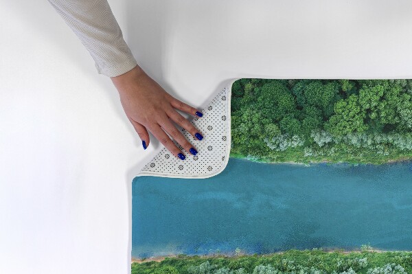Alfombra infantil Río y árboles