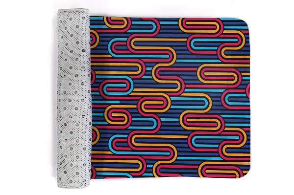 Alfombra Motivos geométricos retro de colores