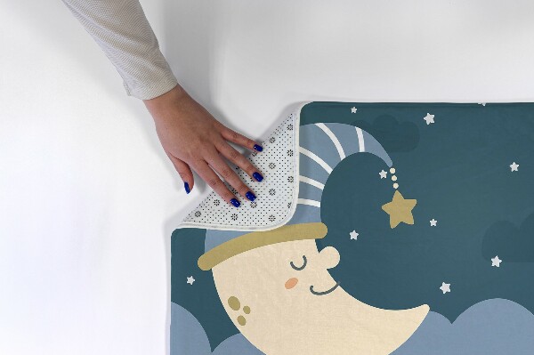 Alfombra infantil Luna con gorro