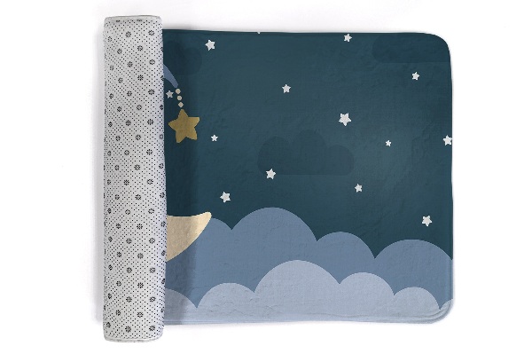 Alfombra infantil Luna con gorro