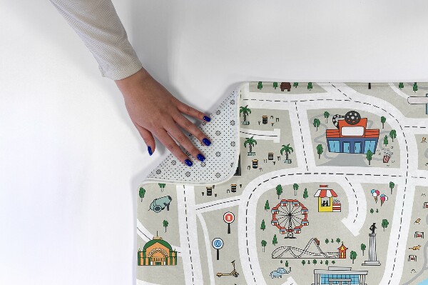 Alfombra infantil Plano de ciudad con río