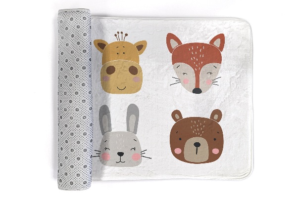 Alfombra infantil Caras de animales
