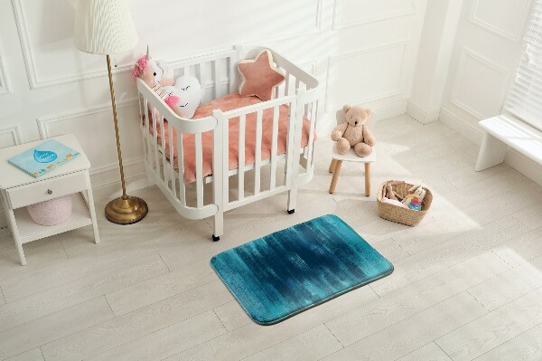 Alfombra infantil Rayas azules degradadas