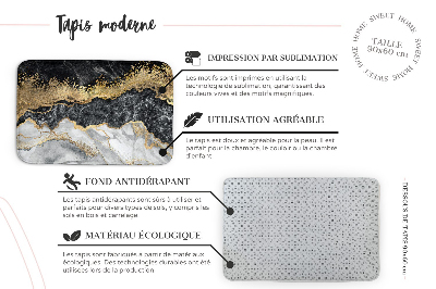 Alfombra antideslizante Motivos geométricos y símbolos étnicos