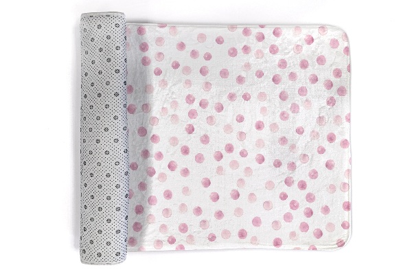 Alfombra salón Motivos de puntos rosas
