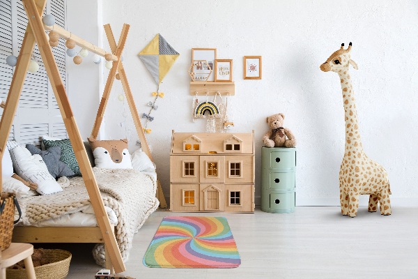 Alfombra infantil Espiral de colores