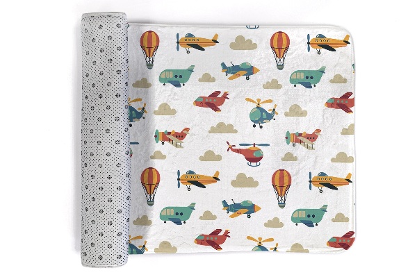 Alfombra infantil Aviones y globos