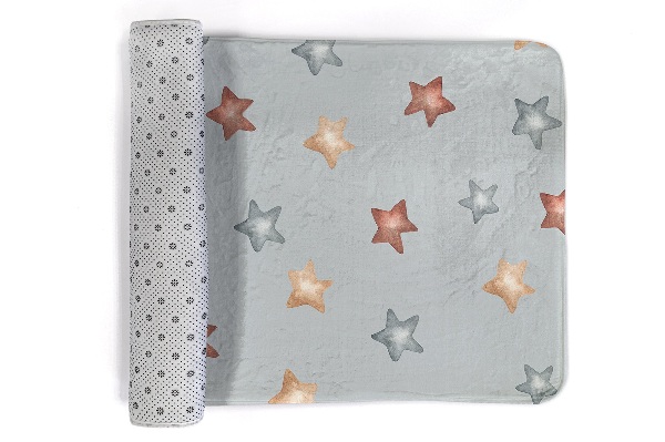 Alfombra infantil Estrellas sobre fondo gris