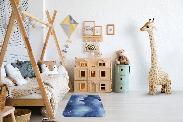 Alfombra infantil Nubes y estrellas