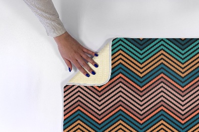 Alfombra salón Zigzag con rayas de colores