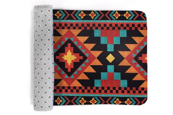 Alfombra salón Motivo geométrico de estilo azteca
