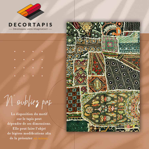 Alfombra vinilo Patchwork en un estilo turco