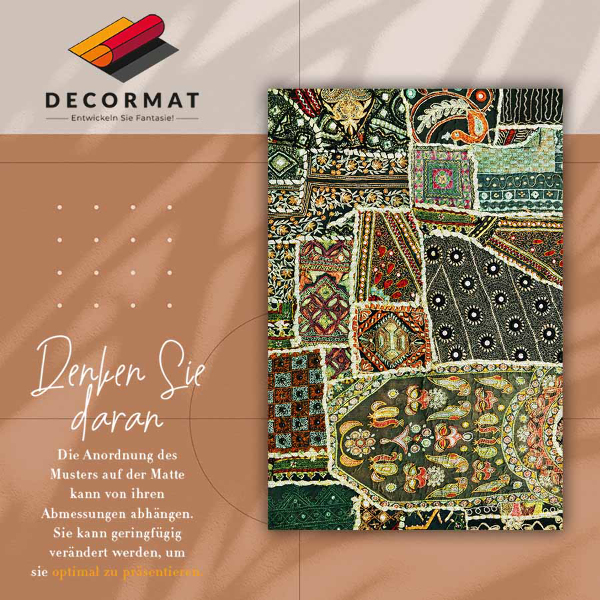 Alfombra vinilo Patchwork en un estilo turco
