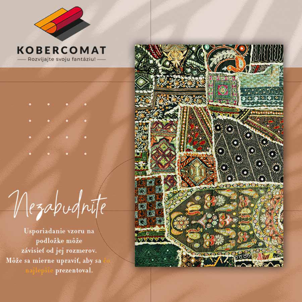 Alfombra vinilo Patchwork en un estilo turco