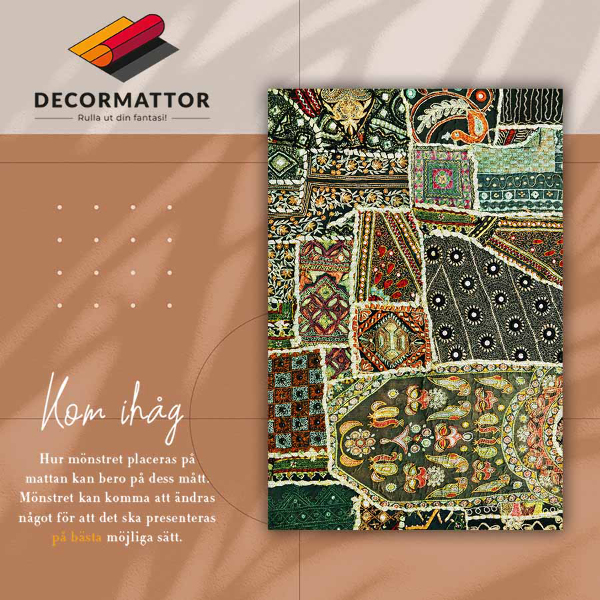 Alfombra vinilo Patchwork en un estilo turco