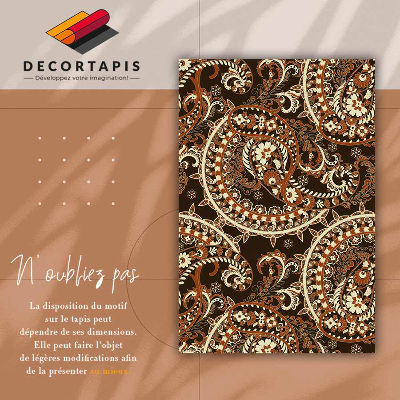 Alfombra vinílica Paisley retro