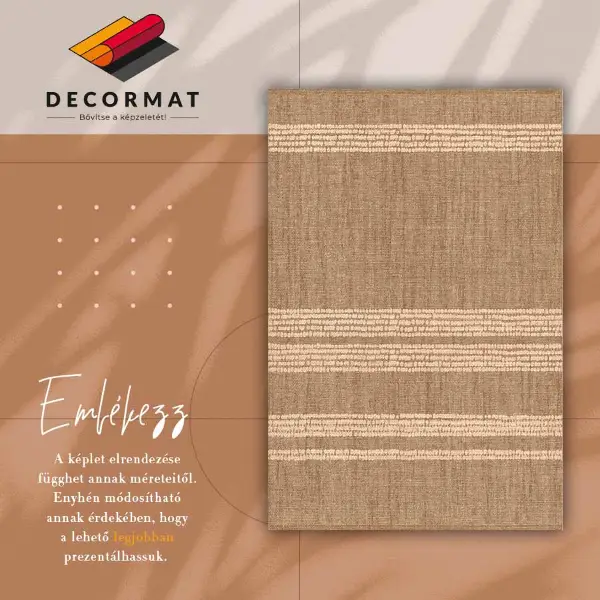 Alfombra vinílica Beige en líneas