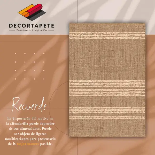Alfombra vinílica Beige en líneas