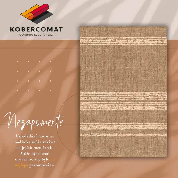 Alfombra vinílica Beige en líneas
