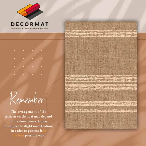 Alfombra vinílica Beige en líneas