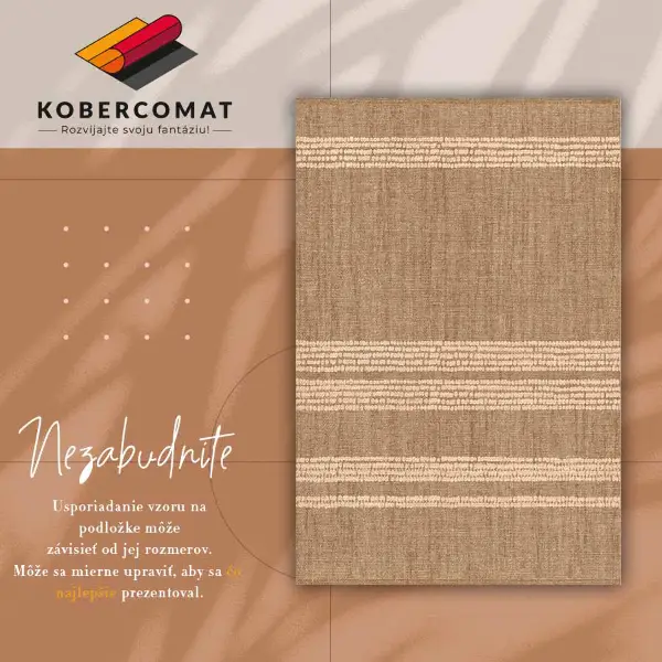 Alfombra vinílica Beige en líneas