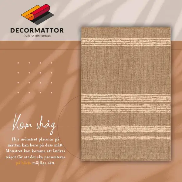 Alfombra vinílica Beige en líneas