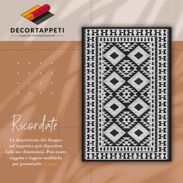Alfombra de vinilo para salon Patrón retro