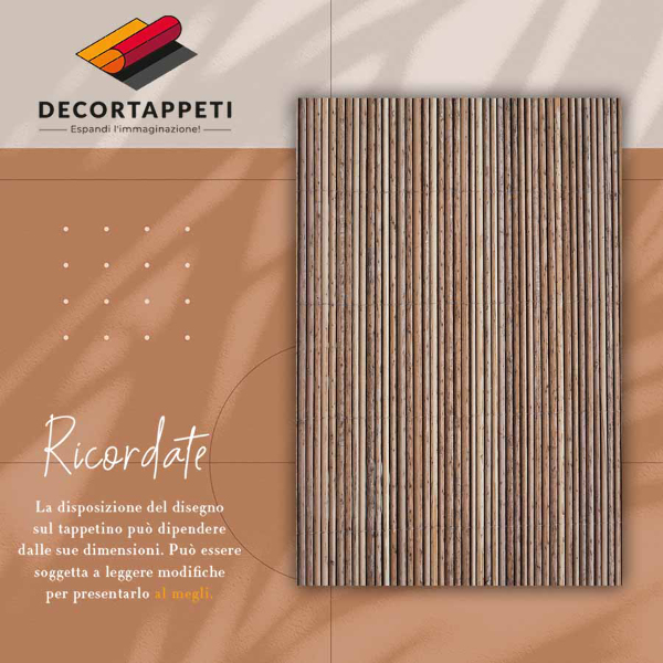 Alfombra vinilo cocina Estera de bambú