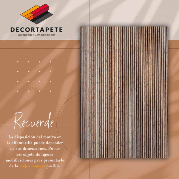 Alfombra vinilo cocina Estera de bambú