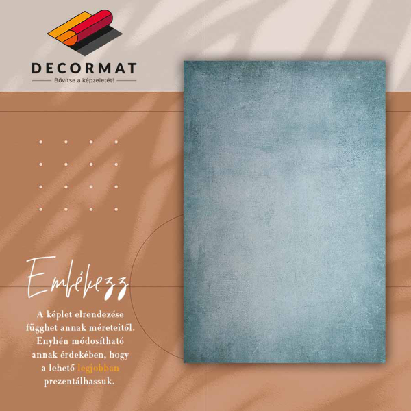 Alfombra vinilo Hormigón azul