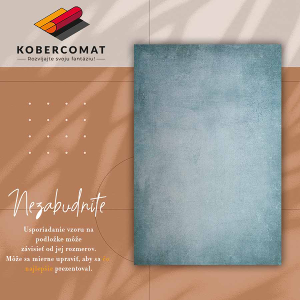 Alfombra vinilo Hormigón azul