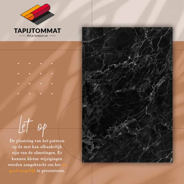 Alfombra vinílica Mármol negro