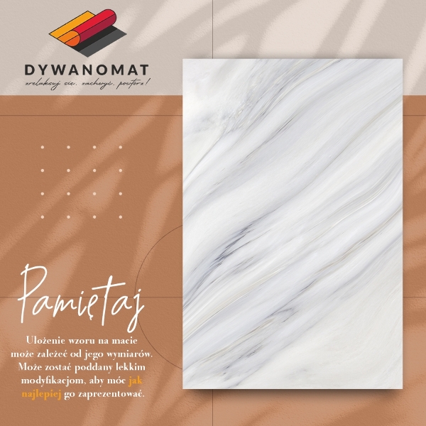 Alfombra pvc Pendiente de mármol de invierno