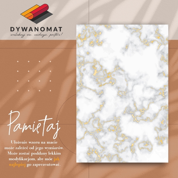 Alfombra vinílica Mármol de río dorado