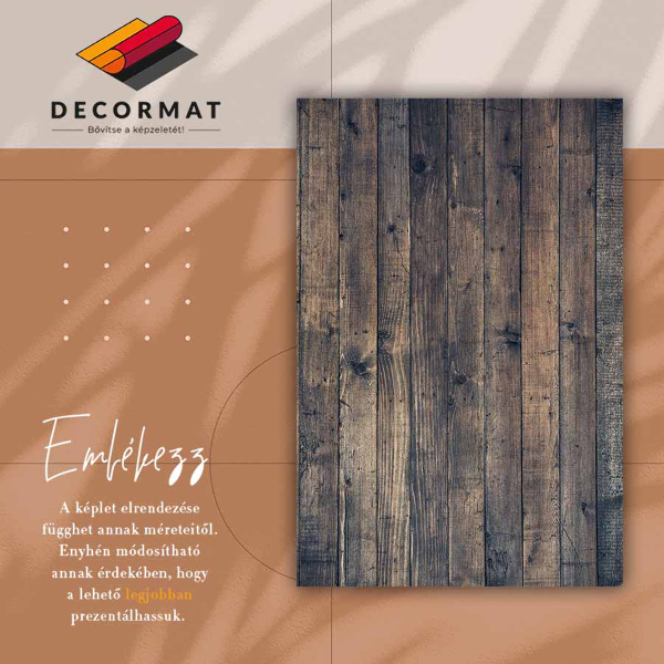 Alfombra vinilo cocina Tablas oscuras