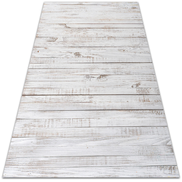 Alfombra vinílica Textura de tablas blancas