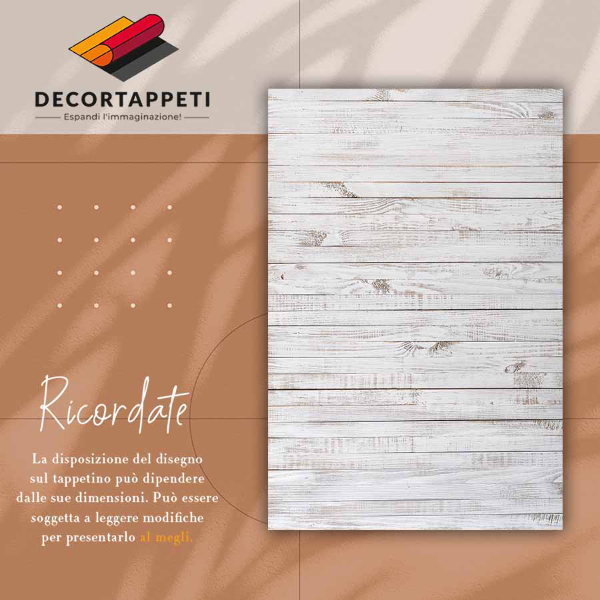 Alfombra vinílica Textura de tablas blancas