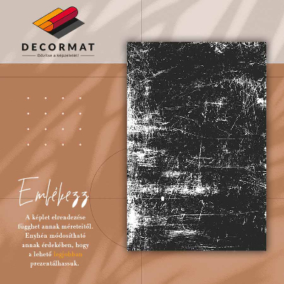 Alfombra de vinilo para cocina Hormigón rayado negro