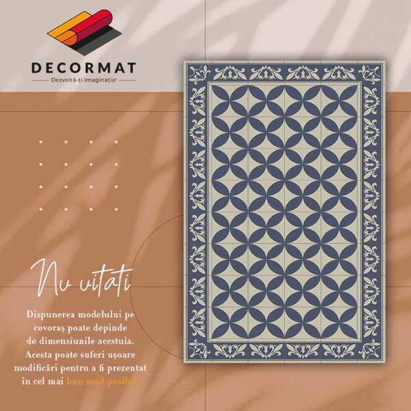 Alfombra vinilo cocina Patrón azuleJos