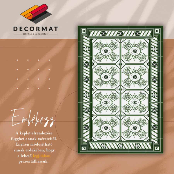 Alfombra de vinilo para salon Azulejos vintage