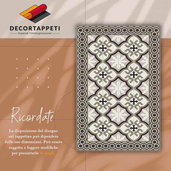 Alfombra vinilo cocina Patrón español